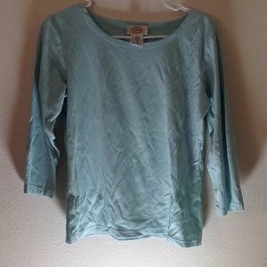 Talbots turquoise shirt size S